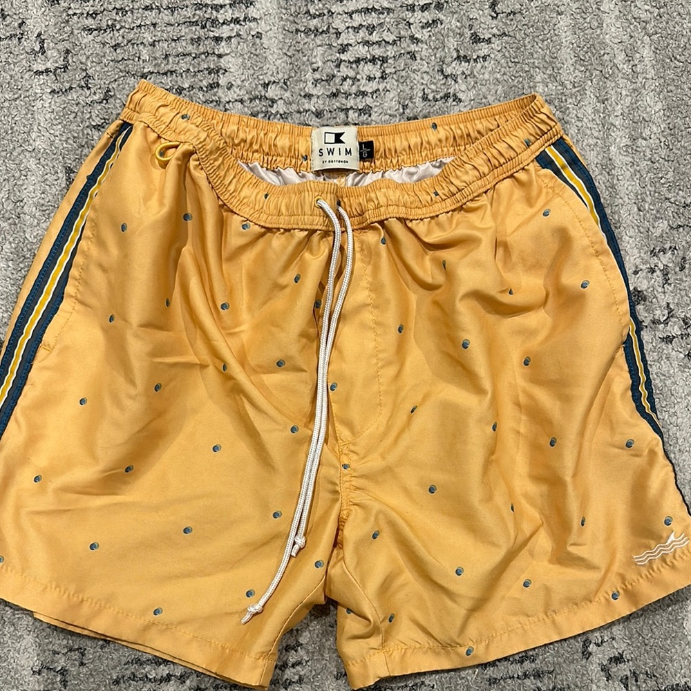 Cotton On Yellow Athletic Shorts with Elastic Waistband